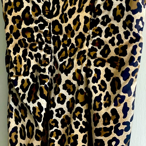Cache Satin/Poly Leopard Print Dress. SZ 4. - Picture 6 of 6